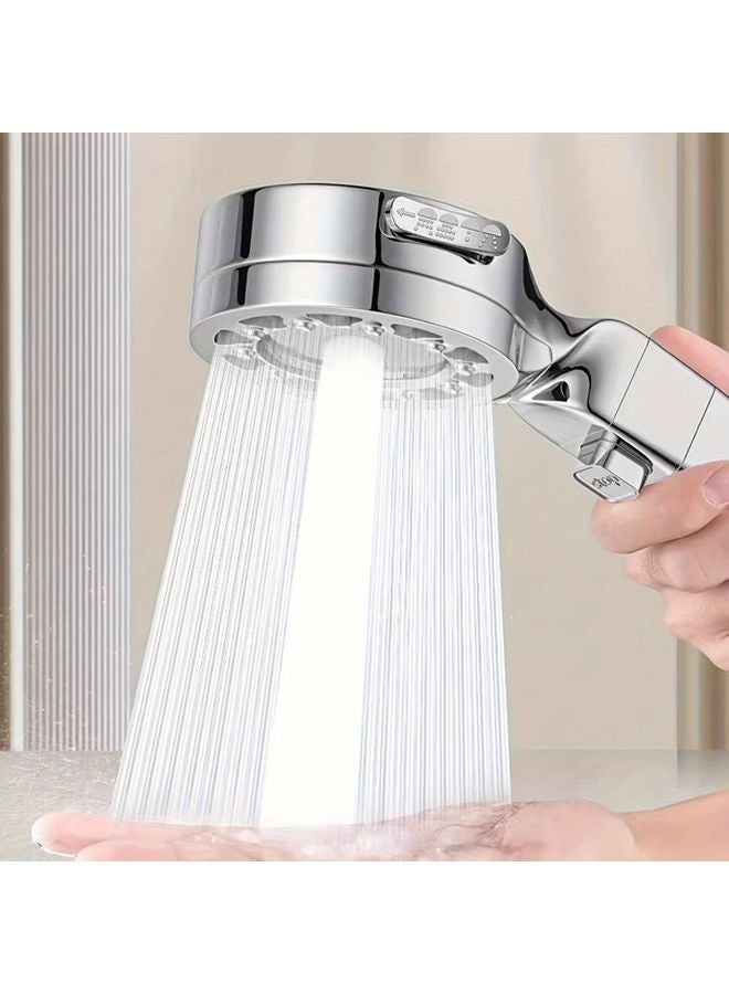 Black Pressurized Shower Head 24 Types Tilted Bath Bully With Lotus Design - Image 5